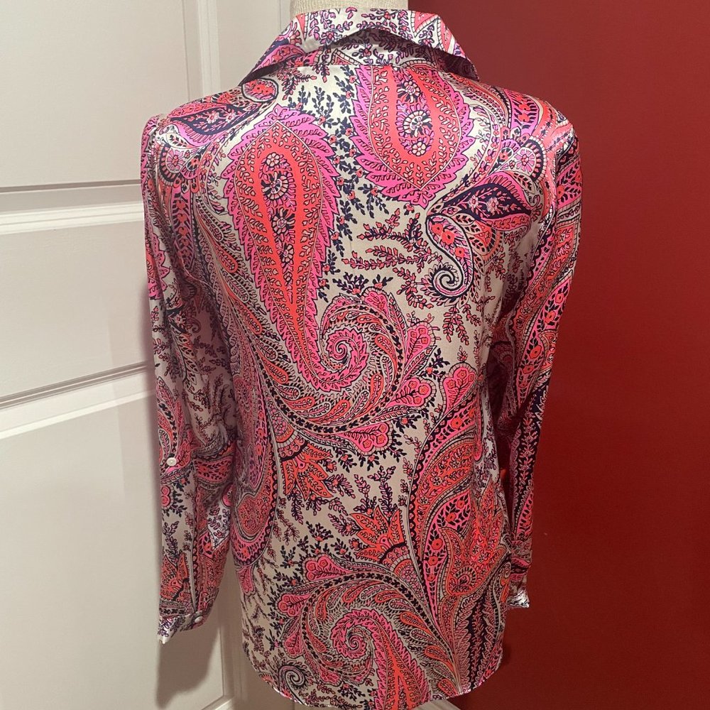 Alice & Trixie Button Front Placket Top With Long… - image 2